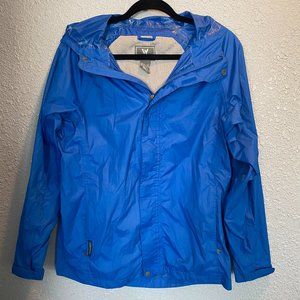 White Sierra Women's Size XL Blue Windbreaker Rain Jacket